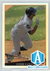 2009 Topps Update Chrome Rookie Refractors Omir Santos #CHR48